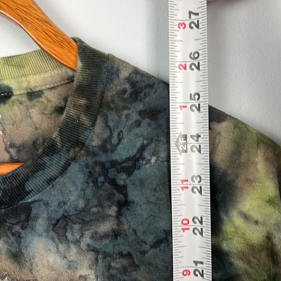 Chemistry tie dye bald eagle with aviators small graphic tee - Picture 5 of 6